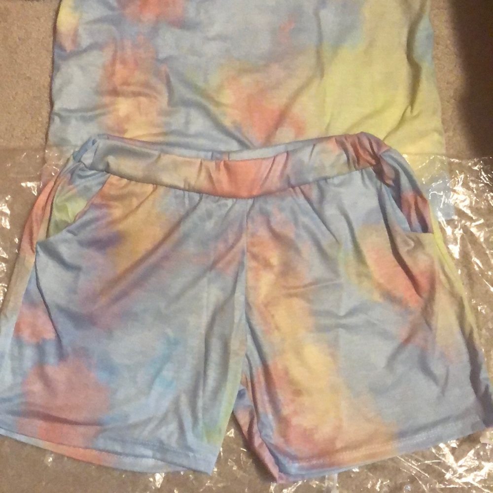 Fashion Tie Dye Lounge 2 piece set Sz. S/M - Picture 4 of 7